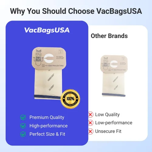 Miniatura 3 de VacBagsUSA - Paquete de 10 bolsas de repuesto para bolsas de vacío Electrolux Style?C de 4 capas, se adapta a modelos de recipiente clásicos, Lux