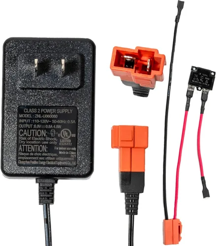 Cargador de 2 pines de 6 V para niños con arnés de cableado, piezas de repuesto, cargador de batería de 6 voltios para paseo en juguetes, conectores