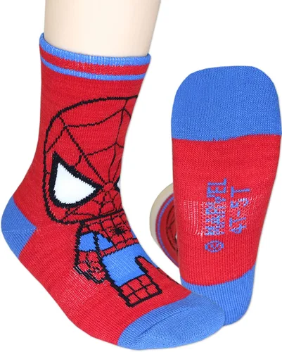 Miniatura 2 de Super Hero Adventures Spider-Man - Calcetines para niños pequeños, paquete de 6