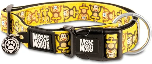 Miniatura 39 de Max & Molly Urban Pets Smart ID - Collar para perro con etiqueta de seguridad QR Gotcha! para mascotas y perfil de mascota personalizado, neopreno