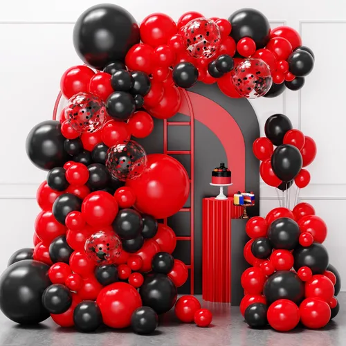 Miniatura 14 de Kit de arco de globos azules y plateados, 129 globos azul marino metálico de diferentes tamaños para decoraciones de fiestas de cumpleaños