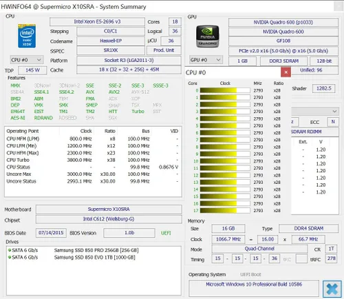 Miniatura 3 de INTEL XEON E5-2696v3 SR1XK 18-CORE 2.3GHz - Caché de 45 MB - Socket R3 (LGA2011-3) -Procesador CPU