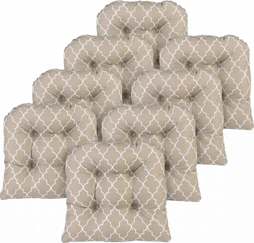 Miniatura 112 de Klear Vu Gripper Overstuffed - Cojines universales antideslizantes para silla de comedor para decoración de cocina o uso de oficina, almohadilla