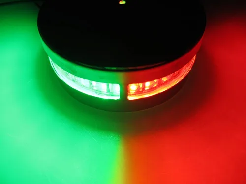 Miniatura 5 de Pactrade Marine Luz de navegación horizontal SS304 bicolor LED verde y rojo 110LM