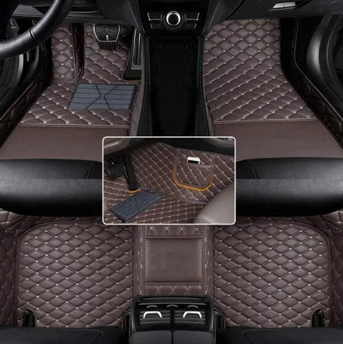Miniatura 45 de Alfombrillas de cuero completas a medida para auto - Mejora el interior de tu vehículo con forros de piso específicos para vehículos - Perfectas