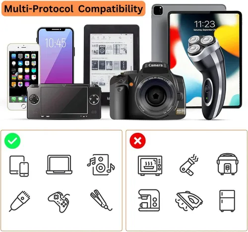 Miniatura 6 de Adaptador de viaje, todo en todo el mundo, adaptador universal europeo, enchufe de cargador de pared internacional para (sin puerto USB) Asia Europa