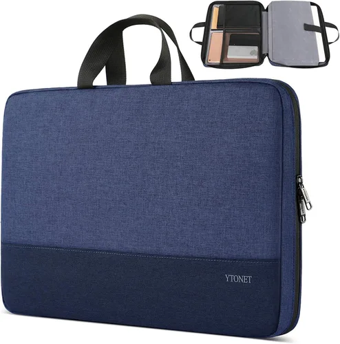 Miniatura 30 de Ytonet Funda profesional para transportar laptop de 15.6 pulgadas, resistente al agua, compatible con la TSA, con asas, compatible con laptops Rosa
