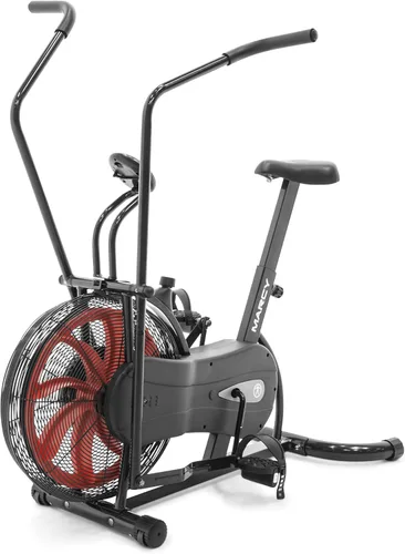 Miniatura 4 de Marcy Bicicleta fija de ejercicios con ventilador y resistencia de aire con manillares de doble acción