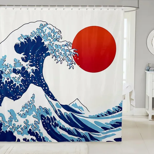 Miniatura 21 de Butterfly Shower Curtain Bohemian Bathroom Shower Curtain Set for Kids Adult Sun Moon Bath Curtain Yellow Butterfly Waterproof Curtains Room Decor