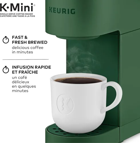 Miniatura 4 de Keurig K-Mini - Cafetera de cápsulas K-Cup de una sola porción, con un diseño ultra elegante, Evergreen