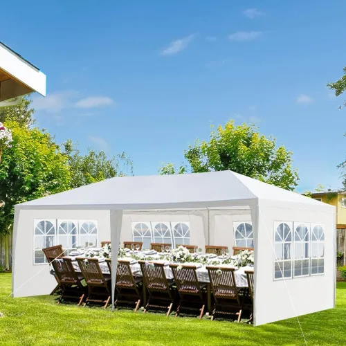 Miniatura 19 de Toldo de Gazebo para Exteriores, Carpa para Fiestas de Boda, Tienda de Refugio para Campamento, Refugio Instantáneo Comercial, Tienda Impermeable