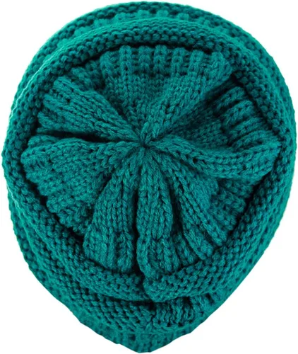 Miniatura 506 de C.C Trendy Warm Chunky Soft Stretch Cable Knit Beanie
