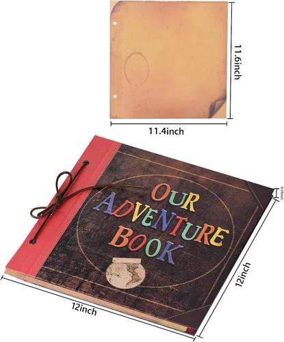 Miniatura 2 de Nuestro Libro de Aventuras de 12 x 12 pulgadas, Álbum de Recortes Grande Hecho a Mano, Libro de Recortes de Viaje, 60 páginas, álbum DIY