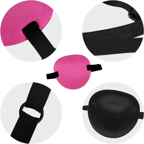 Miniatura 5 de 2 piezas, parche para los ojos, parches médicos para ambliopía, parche para ojos perezosos, parche ocular ajustable, para ojos izquierdo o derecho