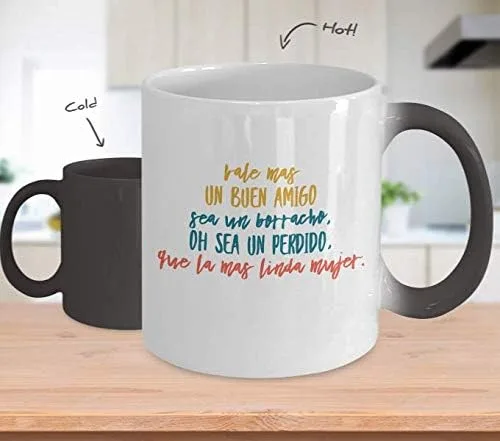 Miniatura 2 de Taza Cafe Buen Amigo Vaso, taza de café divertidas, tazas personalizadas, taza de café inspiradoras, taza con mensajes positivos.