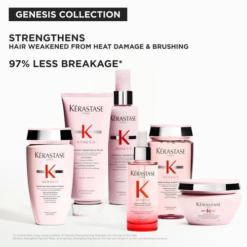 Miniatura 8 de Kerastase Genesis Thermique Primer para Secado con Secador, Protector Térmico para Cabello Débil o Dañado, Anti-Rotura, Desenreda e Hidrata sin