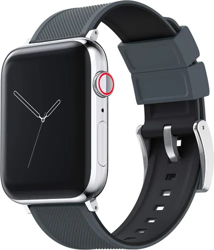 Miniatura 16 de Barton Watch Bands - Extensibles de silicona Elite para reloj - Accesorios y adaptadores negros con deposición física de vapor, de liberación