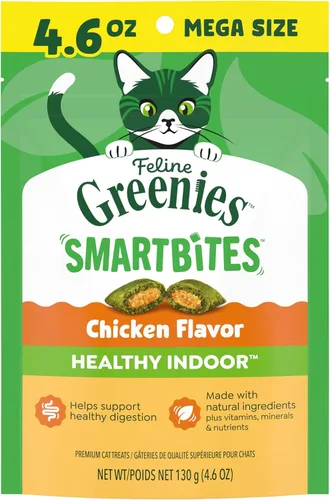 Miniatura 15 de Greenies Feline Smartbites - Golosinas saludables para gatos de interior, sabor a atún, tina de 16 onzas