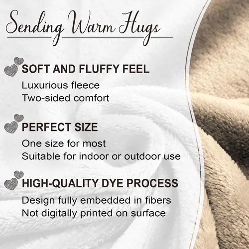Miniatura 5 de Vprintes Gifts for Her - Sherpa Fleece Wearable Blanket Hoodie -Gifts for Wife from Husband