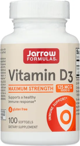 Miniatura 5 de Jarrow Formulas Curcumina 95 500mg - Hasta 120 porciones (cápsulas vegetales) y vitamina D3 125 mcg (5000 UI) - 100 porciones (cápsulas blandas)