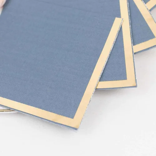 Miniatura 88 de Efavormart 50 Pack Servilletas de papel para fiestas de 2 capas suaves verde oliva con borde dorado de oro, servilletas para cenas, cócteles