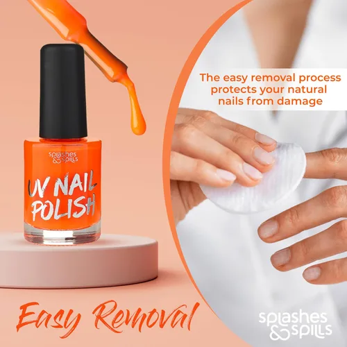 Miniatura 3 de splashes & spills Esmalte de uñas UV Blacklight Glow – Paquete variado de 6 colores, 0.5 fl oz – Día o Noche, Clubbing o Maquillaje de disfraces