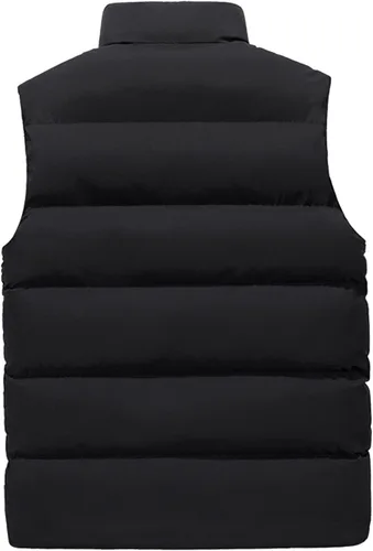 Miniatura 2 de WENKOMG1 Chaleco acolchado de invierno para hombre, ligero, plegable, con cremallera, sin mangas, resistente al agua