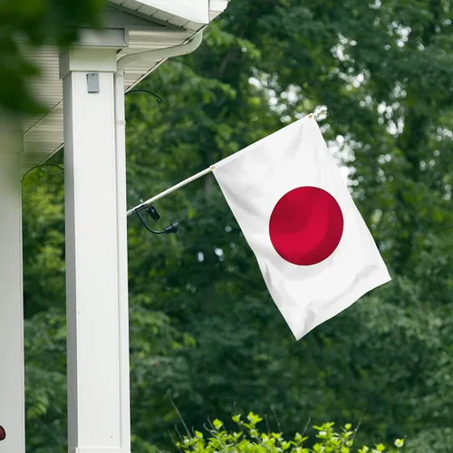 Miniatura 6 de XIFAN Bandera de Japón prémium de 3 x 5 pies, para exteriores, grande, de doble cara, resistente, nailon 210D, bordado, bandera nacional y país Japan