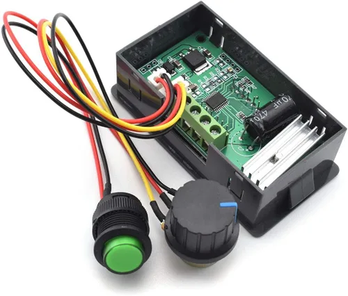Miniatura 3 de SDTC Tech Controlador de velocidad del motor de 6V-30V 8A DC 6V 12V 24V PWM Interruptor de control de velocidad sin pasos Regulador de controlador