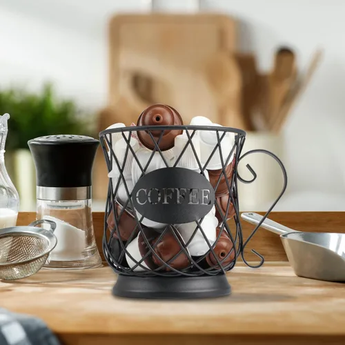 Miniatura 9 de TreeLen Soporte para tazas K para cápsulas de café para 35 Kcups Keurig Organizador de almacenamiento Accesorios de barra de café para mostrador