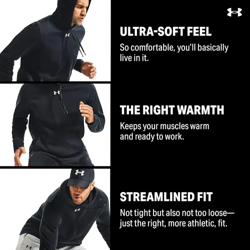 Miniatura 2 de Under Armour - Sudadera Hustle de vellón con capucha para hombre