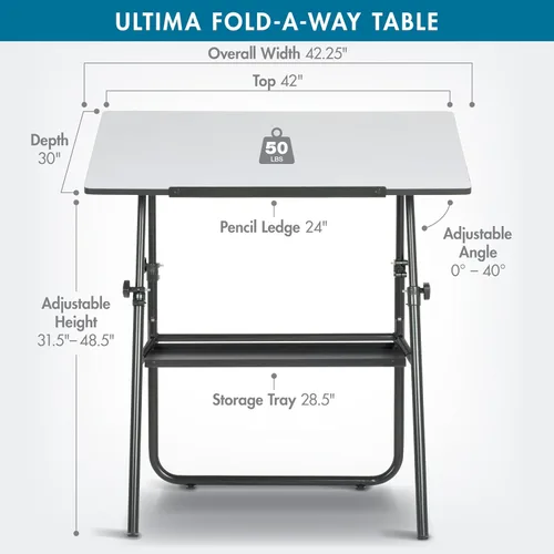 Miniatura 2 de Studio Designs 19652 Ultima Fold A Way Mesa, color negro
