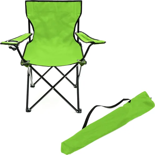 Miniatura 6 de Trademark Innovations Silla plegable de campamento de playa para exteriores, 18 pulgadas de largo x 31 pulgadas de ancho x 32 pulgadas de alto, rojo