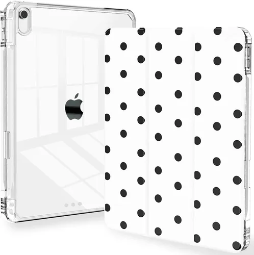 Miniatura 61 de Feams Funda para iPad (A16) 11ª generación de 11 pulgadas 2025, iPad de 10.9 pulgadas 2022, cubierta trasera transparente delgada de tres pliegues