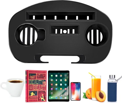 Miniatura 4 de Bandeja para silla de gravedad cero, paquete de 2 portavasos versión mejorada para silla de gravedad cero, mesa de silla de utilidad con clip