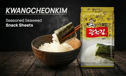 Miniatura 6 de KIMNORI Kwangcheonkim Snacks de algas marinas sazonadas – 12 paquetes individuales hojas premium natural tostado Laver Nori 0.14 oz 0.14 onzas