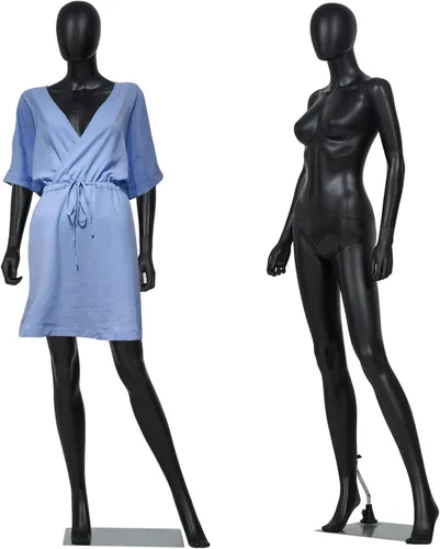 Miniatura 15 de Maniquí femenino con forma de vestido en exhibición - Maniquí completo ajustable y desmontable de 69 pulgadas, torso de maniquí para costura