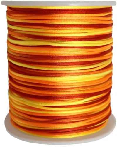 Miniatura 8 de Cordón de nailon teñido de 0.039 pulgadas x 100 yardas, hilo de cuentas para collares de macramé de cola de ratón, pulseras de amistad, fabricación