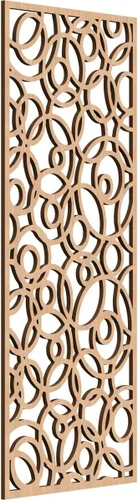 Miniatura 105 de Latrobe Paneles de pared decorativos de madera con calado, 9 3/8 pulgadas de ancho x 24 3/8 pulgadas de alto x 3/8 de alto, roble rojo rojo (Red Oak)
