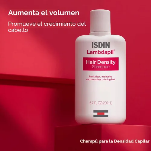 Miniatura 4 de ISDIN Lambdapil Champú para la pérdida del cabello, revitaliza y nutre el cabello adelgazante para un cabello más grueso y completo, 6.7 onzas