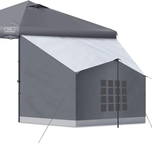 Miniatura 15 de KAMPKEEPER Side Tent,1/2 Person Camping Tents for 10' x 10' Pop Up Canopy, Easy Set Up Gazebo,Compatible with 10' Wide Canopies for Camping &