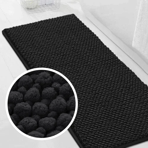 Miniatura 31 de Turquoize Alfombras de baño de felpilla antideslizante para baño, 17 x 24 pulgadas, extra suaves y absorbentes, lavables a máquina, perfectas