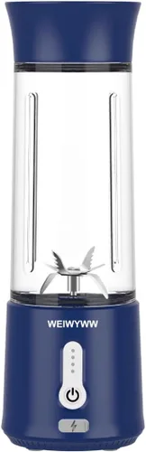 Licuadora portátil USB de 22 onzas de 150 W, mini licuadora inalámbrica ligera, más de 10 mezclas, viajes, gimnasio, oficina