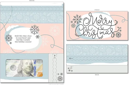 Miniatura 95 de Tarjeta de boda, con dos aperturas de tira para desgarrar, con ventana de plástico transparente que deja ver dinero, cheques o tarjetas de regalo