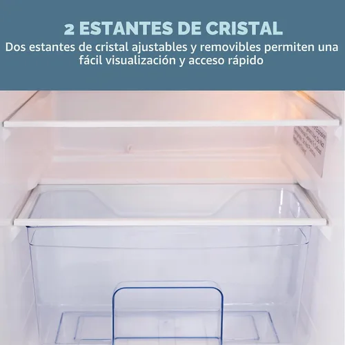 Miniatura 6 de West Bend - Mini refrigerador con congelador para dormitorio, oficina, bar o dormitorio, refrigerador compacto retro con estantes de vidrio