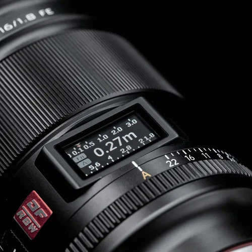 Miniatura 5 de Viltrox AF 16mm F1.8 Lente de Cámara Autoenfoque de Fotograma Completo con Pantalla LCD Integrada Compatible con Cámaras Sin Espejo Sony E-Mount a7