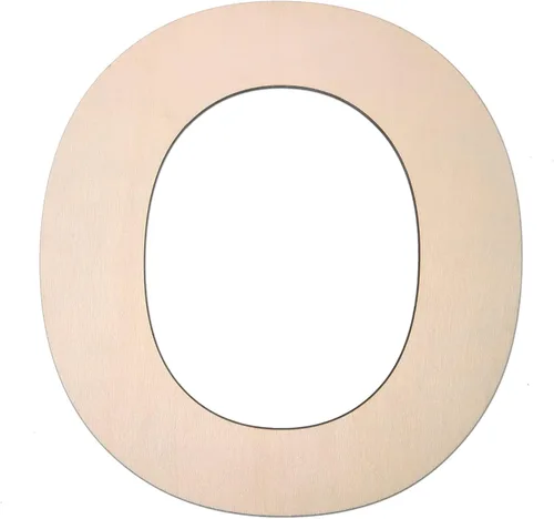 Miniatura 16 de Símbolo de madera de 12 pulgadas &, letra grande de madera sin terminar de 1/4 de pulgada de grosor para manualidades de bricolaje, decoración