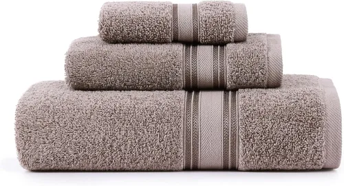 Miniatura 33 de Lane Linen Juego de 4 toallas de baño de 100 % algodón (35 x 66 pulgadas), juego de toallas de baño extragrandes de algodón sin torsión, secado Gris
