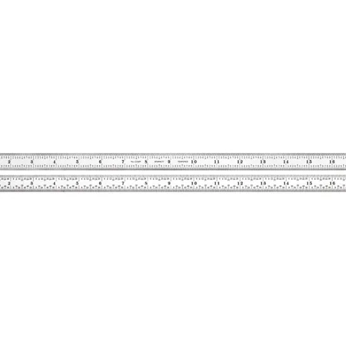 Miniatura 31 de Starrett Regla de acero totalmente flexible con acabado cromado satinado, lectura rápida y graduación en pulgadas, graduación 3R, 6 pulgadas