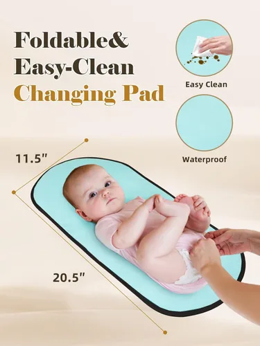 Miniatura 6 de MOMINSIDE Mochila para pañales - Bolsa de viaje esencial para bebé, bolsa de pañales para bebé, bolsa de pañales de artículos esenciales de viaje